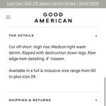 Good American  Bombshell Denim Shorts Distressed Photo 2