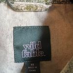 Wild Fable Green Floral Print Cropped Canvas Jacket Photo 3