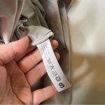 ALBUM DI FAMIGLIA Light Grey Velvet Collar Oversized Button Front Shirt Dress S Photo 6