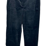 J.Crew Factory Kallie Pant Black Velvet Straight Leg Size 8 Brand New w/ Tags Photo 0