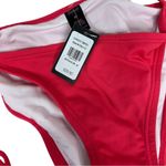 Frederick's of Hollywood Cheeky Bikini Tie Waist Swim Bottom Medium Geranium NWT Photo 4