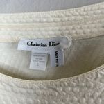 Christian Dior Vintage Womens Monogram Ivory White Jacquard Night Shirt Large Photo 5