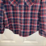 Timing  Red/Blue Plaid Button Up Flannel Shirt size L Photo 7