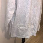 Light grey heavy button down sweatshirt collared button Down jacket Gray Size XL Photo 2