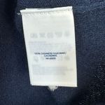 Lands' End  White Hearts Navy Cashmere Crewneck Super Soft Sweater Size Small 6-8 Photo 5