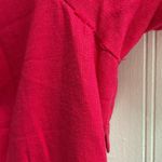 HOUSE OF HARLOW 1960 Linen Puff Sleeve Lace Front Mini Dress Fit & Flare Size 6 Pink Photo 11