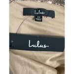 Lulus NWT  Champagne Showers Matte Bronze Sequin Bodycon Dress XS Photo 5
