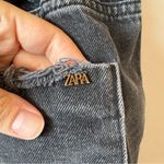 ZARA  Women’s High Rise Gray Black Denim Paper Bag Distressed Jean Shorts Size‎ 6 Photo 6