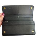 Prada Black Saffiano Leather Bow Long Clutch Wallet Photo 3