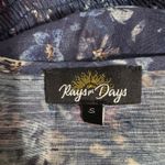 Revolve Rays for Days Smocked Long Sleeve Mini Dress Small Blue Floral Viscose Photo 9