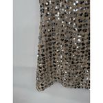 ZARA  Sequin Mini Dress Women Medium Tan Festival Retro Preppy New Year Glam Photo 7