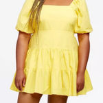 Tanya Taylor  Carly Puff Sleeve Cotton Dress in Lemon Zest 18 Photo 0