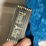 French affair NWT Blue Lace Halter Neck Bralette size Large Photo 6