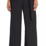 Lost + Wander  Womens Bloody Mary Black Cropped Belted Wide‎ Leg Pants Medium Photo 0