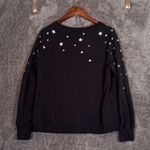 Billy T Black Sweater with Star Accents Pullover Crewneck Womens Medium Photo 4