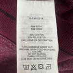 Armani Exchange  Burgundy Full Zip Hooded Women's Sweatshirt Size Small Photo 10