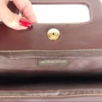 Victoria's Secret  suede striped mini Tote Purse Photo 14