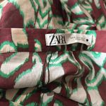 ZARA NWOT  Cotton Printed Pants Trouser Photo 5