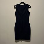 Reiss  Faulkner V-Neck Wool Blend Dress, Navy, Size 4 Photo 7