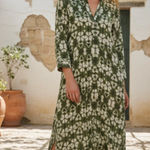 ZARA NWOT  Marble Print Cotton Midi Dress Beach Swim Coverup Bloggers Fav Photo 0