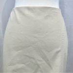 EXPRESS off white ivory long line pencil side slit midi skirt size 3/4 Photo 3