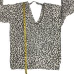 Liverpool  Womens Size Small Leopard Animal Print V-Neck Printed Pullover Sweater Photo 7