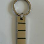 Kate Spade  Silver Tone Metal/Green Enamel Key Fob Photo 0