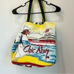 Brighton  Canvas Chic Ahoy Travel Bag beach bag red blue Photo 9