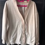 Aerie  Oversized Terry Cloth Button Cardigan Photo 2