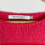 Stitches & Stripes Women’s Multicolor Chunky Knit Striped Sweater Size M Pink Size M Photo 1