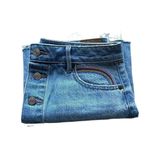 American Eagle NWOT  Rainbow Button Down Blue A-Line Women’s Skirt SZ 6 #1314 Photo 6