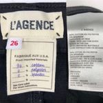 L'Agence The Cherie lace-up high-rise Black Jeans Size 26 Photo 11