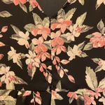 Lush Clothing 1. Lush Black floral Romper with pink accents Long Sleeve SZ M Photo 9