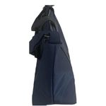 Jimmy Choo Navy Blue Canvas and Leather Trim Weekend Travel Bag Photo 3