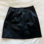 LIONESS  Rizzo Black Leather Mini Skirt Photo 0