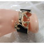 Designer black and gold horse bangle. Price for one. Photo 3