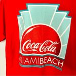 Coca Cola Miami Beach Red Graphic Short Sleeve T Photo 2