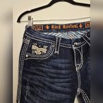 Rock Revival WOMENS ELLA EASY Boot Cut Blue Jeans. Photo 4