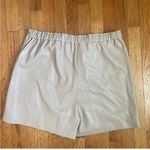 Halogen  Suede & Faux Lauther Shorts Size XL Photo 5