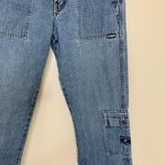 BKE  Denim Andie Cropped Jeans Cargo Pockets Sz 26 Photo 3