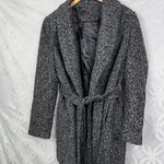 The Limited ‎ Tie Belt Waist Knit Wool Blend Trench Coat Size L NWT Photo 4