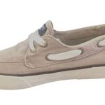 Sperry Top Sider Pier Boat Gray Nautical Canvas Shoes Size 6 Preppy Old Money Photo 1