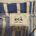 ECI  Navy and White Striped Maxi Dress Photo 2