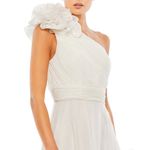 Mac Duggal NWT  ROSETTE ONE SHOULDER TEA LENGTH DRESS Photo 3