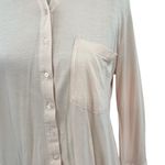 Cuyana Pima Cotton Shirt Button Down Long Sleeve Jersey Modal Pink Size Small Photo 4