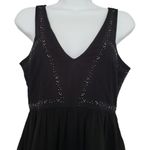 Abercrombie & Fitch Mini Dress Womens XS Black Y2K Babydoll Fairy Empire Beaded Photo 1