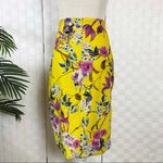 Gracia  Yellow Floral Wrap Style Skirt Photo 3