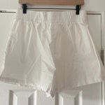White Fox Boutique White Fox White Cotton Shorts NWOT Size XL‎ Photo 0