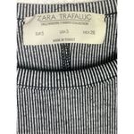 ZARA  Trf. Striped Long Sleeve Oversized High Low Hem Stretch Top S Black Grey Photo 6