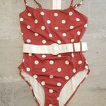 Solid & Striped 💕💕 Nina Belted Polka Dot Swimsuit Photo 15